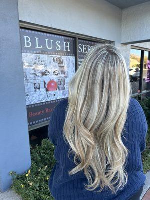 Full blonde highlights