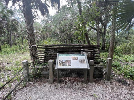 Remains of pioneer cabin