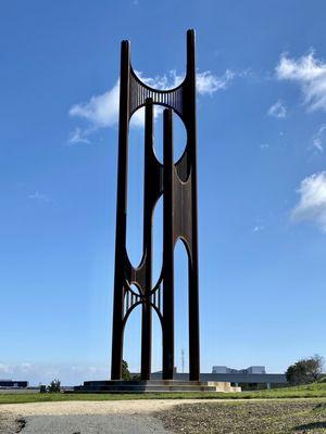 01.23.21 the Wind Harp can be seen from the Bay Bridge, East Bay and from the San Francisco Airport