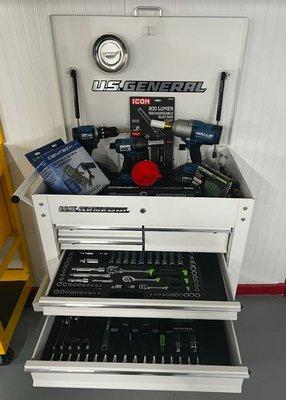 Our tool carts include hand tools! We also have tools available for check out!