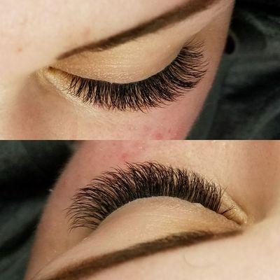 Volume lash extensions