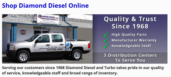 Diamond Diesel & Turbo Service, Inc. http://www.diamonddiesel.com (510) 532-8500 2550 East 12th Street Oakland, CA 94601