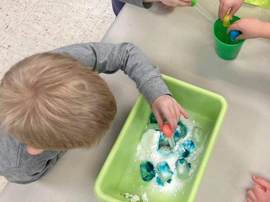 Fizzing Ice STEM activity