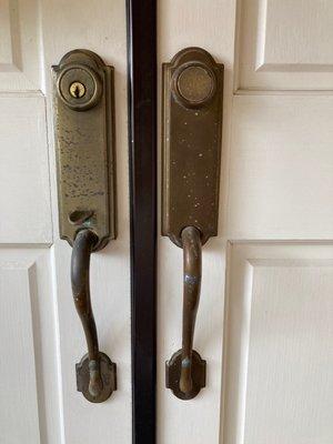 Our old door hardware