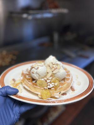 Bananas Foster Waffle