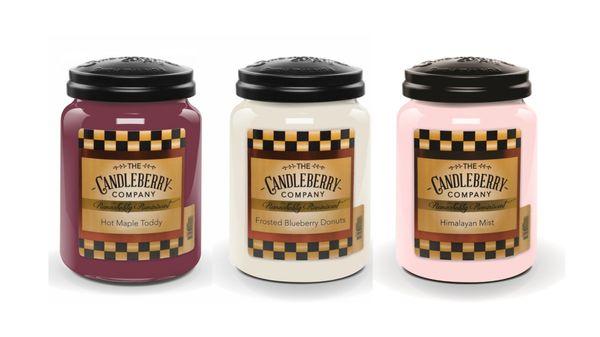 We always have your favorite Candleberry scents in stock.