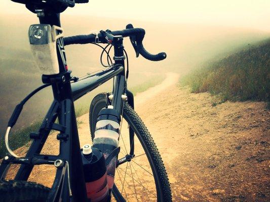 Checking out the the East Bay trails on the cross bike.