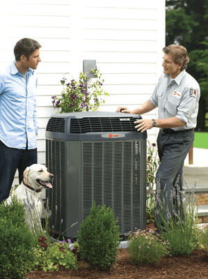 Typical outdoor condensing unit installed by Garmer Air Conditioning