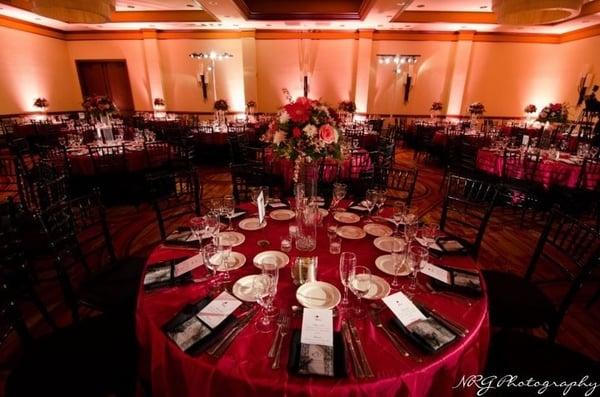 Chairs and lighting done by Chiavari Chair Rentals