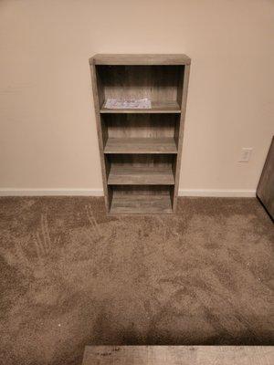 Book shelf assembled