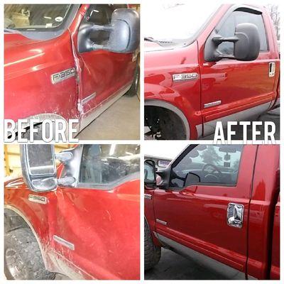 Before and After of F350