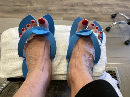 Pedicure.I love my pedicure and hot stone experience