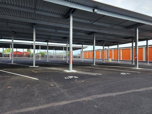 Covered Carports w/ Charging Stations