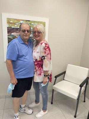 Happy patient and wife!