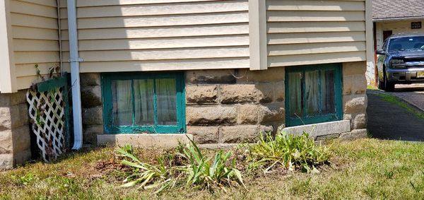 Old basement windows