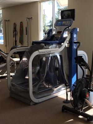 This is the AlterG treadmill.