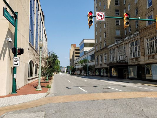 Washington and Capitol in Downtown Charleston