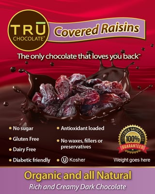 *NEW* Flame Raisins covered in TRU Chocolate!