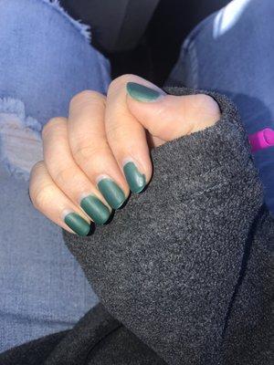 My matte gel manicure after a month