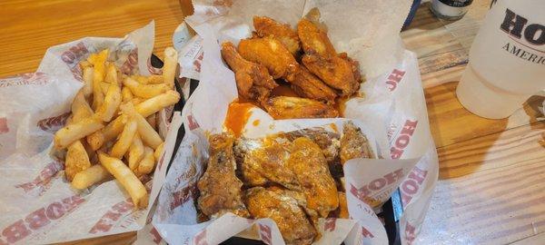 Wings and fries