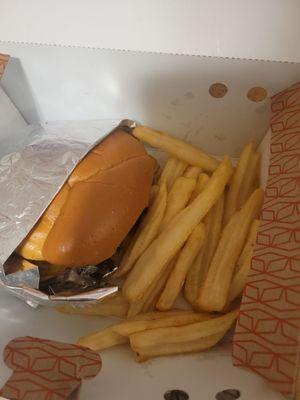 Food came ice cold. Fries soggy and not fully cooked.  Spent $44.00 for 2 burgers... I got ripped off!!! Never again!!!!