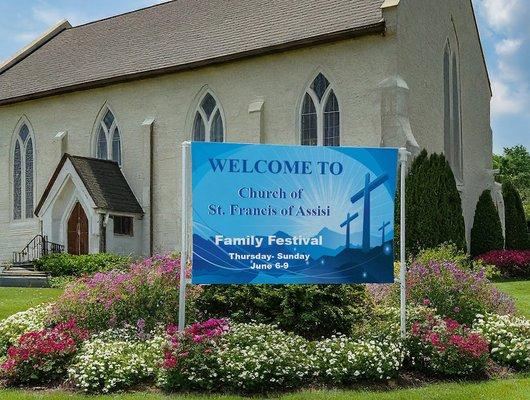 Church signs, banners