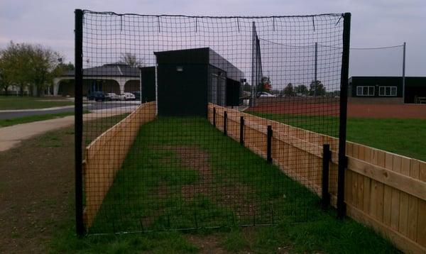 BULLPEN NETTING AND FENCE