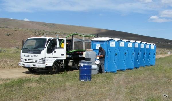 Portable Toilet service At  NW Nitro Nationals 2013