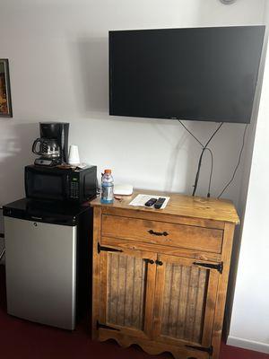 TV/kitchenette set up