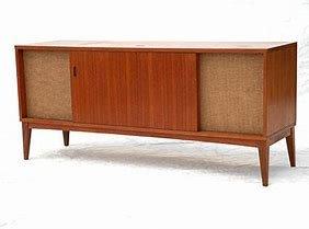 MCM Danish teakwood stereo cabinet