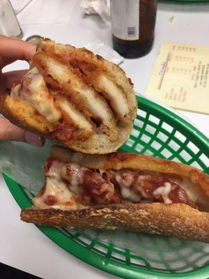 Chicken Parmesan sub was delicious!