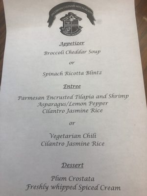 Today's menu