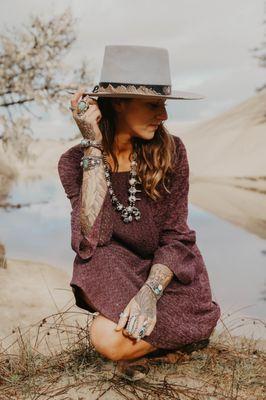 Boho Hat & Dress