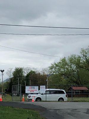 Ulster County Fairgrounds NY temporary vaccination site