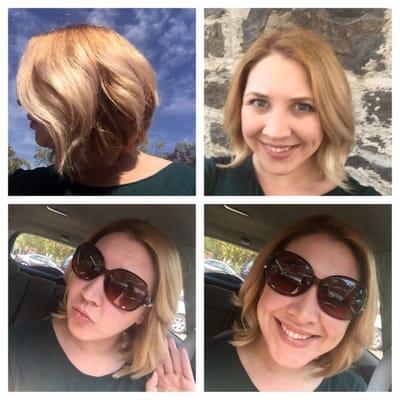 Taryn was amazing! I love how she colored, cut and styled it!  It's so light and fun! And it makes me feel amazing! Thank girl!