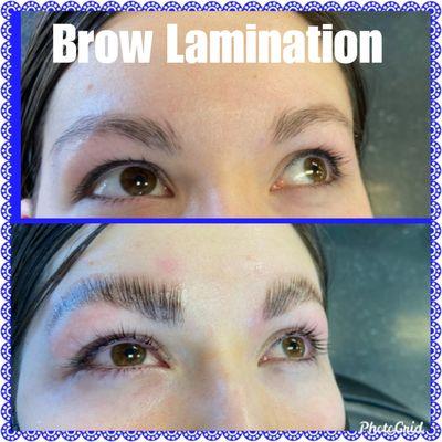 With brow lamination, you can raise the direction and give them a messy, fluffy brow