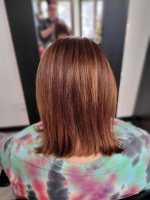 Natural brown copper color