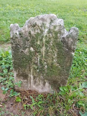 The gravestone of an Unknown person before it was cleaned. One of the most delicate stones I have ever worked on.