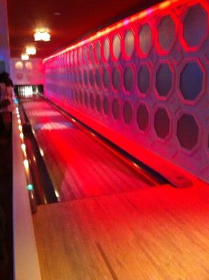 There's a real bowling alley in the suite!