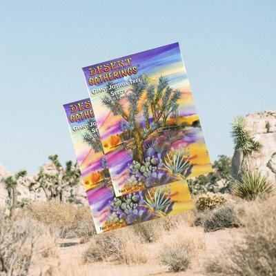 Joshua Tree Seed Packet includes 1/4 tsp of joshua seeds and planting instructions.