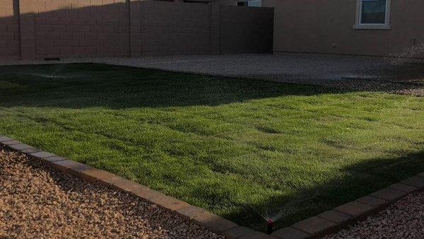 Achieve a lush and vibrant lawn with sod installation services from L Paradise Landscaping Services...