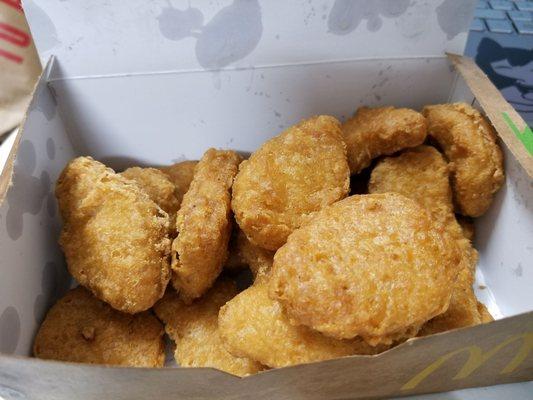 The oil is so old, you can tell with all the grease and color of these nuggets