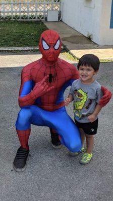 Spider-Man came to visit us one Saturday 2018