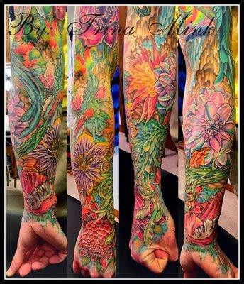 Full sleeve tattoo