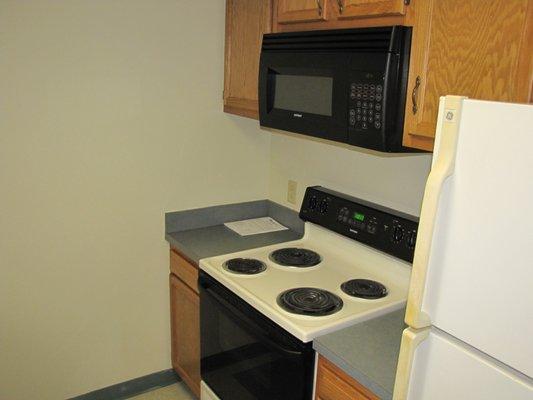 kitchen has microwave and dishwasher