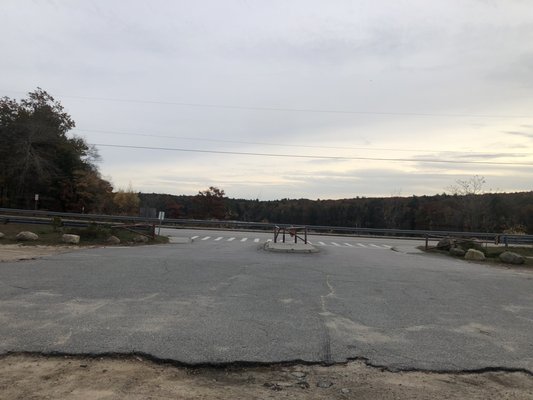 Entrance way into the lot