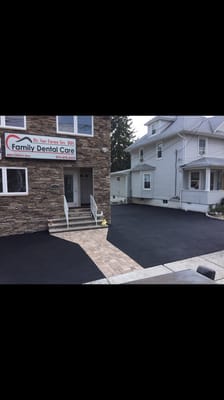 Asphalt complete parking lot