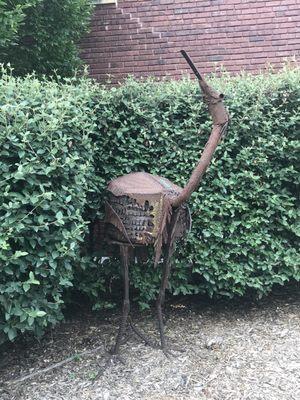 An Artistic Bird in the Japanese Friendship Garden on downtown Mass Street