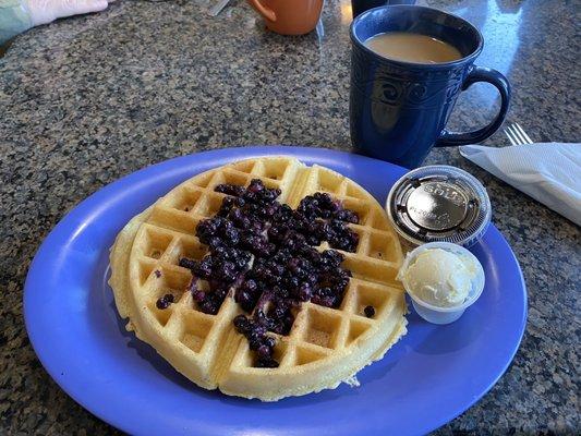 Blueberry waffles