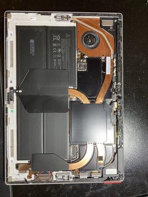 Surface pro 5 Components behind the screen